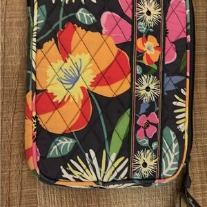 Vera Bradley Black Floral Cosmetic Bag